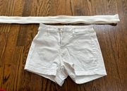 White Denim Shorts