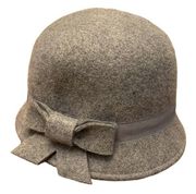 Old Navy Gray Wool Hat with Side Bow Small - Medium