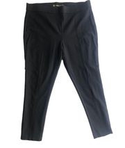 Black Tregging Skinny Leg High Rise Elastic Pull On Pant