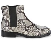 Ash Wino Studded Snake Print Leather Chelsea Boot