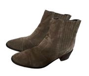 Brown Charles David Women's Holland Ankle Boot Size 37 EUR 6 USA Made Italy