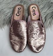 Circus by Sam Edelman Leanne Rose Gold Sequin Mules