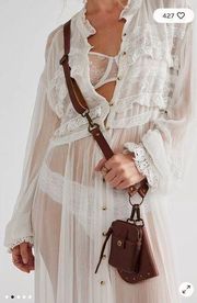 NEW Free People leather change me up crossbody harness purse