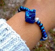 Druzy stone bracelet 