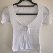 Urban Outfitters Cute bow tie front crop top