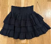 Black Ruffle Skirt