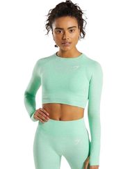 Gymshark mint seafoam green Vital Seamless long sleeve crop top