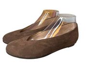 Eileen Fisher Una Womens Hidden Wedge Shoes Size 9.5 US Brown Leather Ballerina