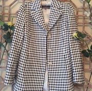Ann Taylor Mid Length Black and White PeaCoat