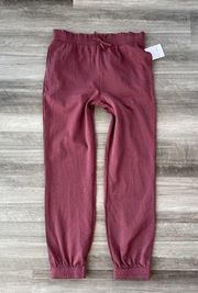 Love, Fire Juniors Maroon Sweatpants Size L Joggers NWT A3