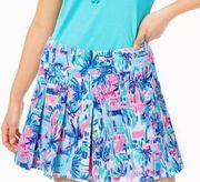 Lilly Pulitzer Luxletic Frazer Short Pleated Tennis Golf Shorts Size 8