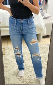 Denim High Rise Mom Jeans