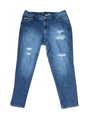 Lane Bryant Plus Size  Distressed Skinny Jeans Size 22 Average #202