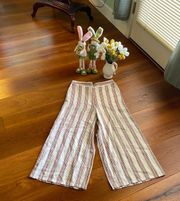 Linen Wide Leg Palazzo Pants