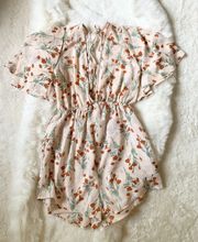 Sheer Floral Blush Romper