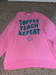 Oversized Teacher crewneck 