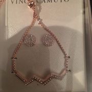 Vince Camuto Chevron Pave Crystals Bracelet Set