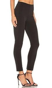 Navalane Becker Black High Waisted Ankle Crop Skinny Fit Slack Trousers