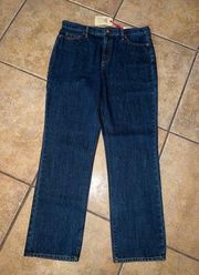 Lands End High Rise Straight Jeans Size 14 NWT