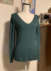 Mossimo Green Black Sweater 