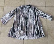 Ava Sky NWOT Tye-Dye Oversized Blouse Size XS