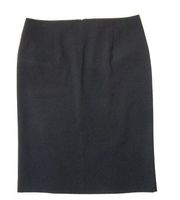 NWT Theory Golda Urban in Black Suiting Stretch Wool Pencil Skirt 8 $200