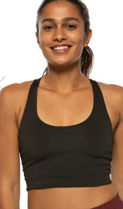 NWOT Indy Black Longline Racerback Sports Bra