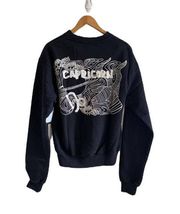 Good American Capricorn Zodiac Sweatshirt in Black XS NWT