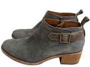 Kork-Ease Womens Mesa  Gray Ankle Boots Size 7M Pre Owned
