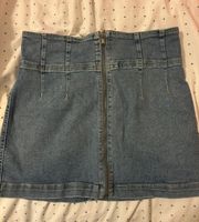 Mini Jean Skirt