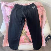 y2k victoria’s secret PINK black sweatpants