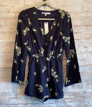 Cupcakes and Cashmere Dorene floral romper NWT XS