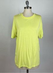 Girlfriend Collective Neon Yellow Crew Neck Tee