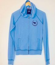 PINK - Victoria's Secret  Light Blue Hoodie size Small