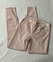 White House Black Market Ankle Jeans Goddess Pink Women 00 Orig $89