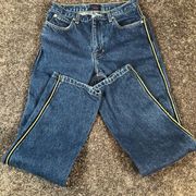 Tommy Hilfiger Jeans Y2K 1990s Juniors Size 5 Starlet Tuxedo Print 26x30