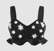 3D Floral Crop Top