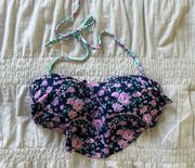 👙 bandeau swimsuit top size s women’s wireless underneath ruffled sexy