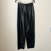 Apostrophe high rise 100% Leather straight leg pants size 4