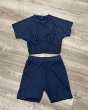 Dark Blue 2pc Matching Set 