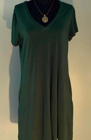 Green T-Shirt Dress