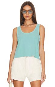 Nora Tank Top In Aqua Splash