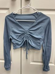 SheIn Long Sleeve Cropped Shirt