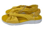 RYKA Macy adjustable yellow comfort Sandal Size 8 WIDE