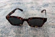 Throwing Shade Brown Tortoiseshell Gray Lens Sun Glasses