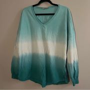 Life's A Beach enjoy the waves grenada Spirit Jersey size L blue ombré