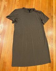 Forever 21 Olive green t-shirt dress