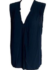 🆕 Splendid v neck navy blue lightweight rayon tank top pullover large