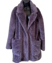 Anthropologie Maeve Lisanne Faux Fur Teddy Bear Coat