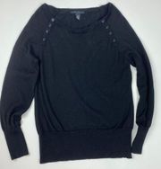 Kenneth Cole Black Pull Over Sweater Size L Women’s